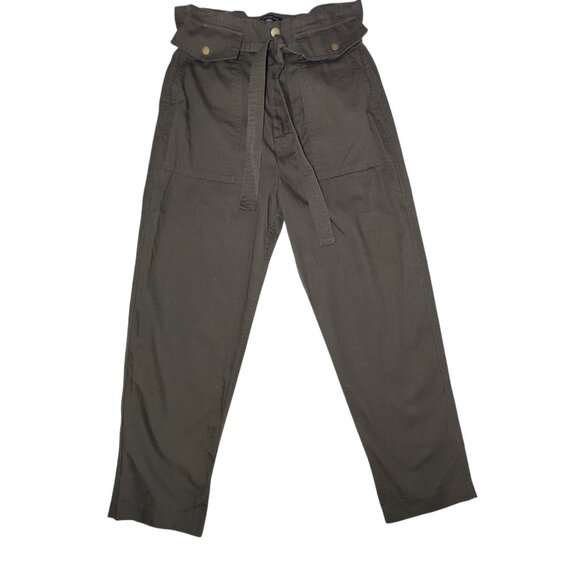 Banana Republic Ultra High Rise Utility Ankle Pants Dark Olive Green 8 NWT - Picture 1 of 7